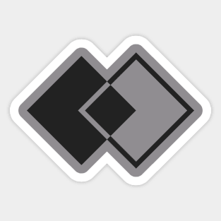 Black squares Sticker